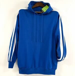 UltraClub Impulse Hoodie Mens M Royal Blue Retro Athletic /Y2K